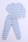 ERKEK ÇOCUK PİJAMA TAKIMI ÇİZGİLİ RİBANALI A35 - 1