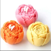 Silikon Kalıp Üslemelik Şakayık Minik Mum Kalıbı S53 - 5