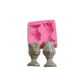 Allah Muhammed Lafsı Silikon Kalıp 8.5X3.5 CM - 1