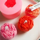 Silikon Kalıp Üslemelik Şakayık Minik Mum Kalıbı S53 - 1