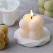 Silikon Çoklu Bubble Mum Kalıbı 15 Li Küçük Boy thumbnail 3