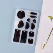 Epoksi Silikon Kalıp Çoklu Küpe Ve Kolye Kalıbı - 2