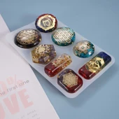 Epoksi Silikon Kalıp Eğlenceli El Sanatları Kolye Ucları 8 Li thumbnail 3