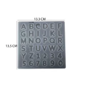 Epoksi Silikon Kalıp  Büyük Harfler Kalıbı Küçük Boy 1.7 CM 36lı - 2