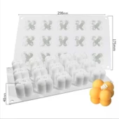 Silikon Çoklu Bubble Mum Kalıbı 15 Li Küçük Boy thumbnail 1