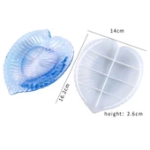 Epoksi Silikon Kalıp Kalp Model Tabak Kalıbı 14X16.2 CM - 3