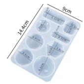 Epoksi Silikon Kalıp Eğlenceli El Sanatları Kolye Ucları 8 Li thumbnail 2