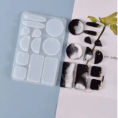 Epoksi Silikon Kalıp Çoklu Küpe Ve Kolye Kalıbı - 4