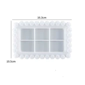 Epoksi Silikon Kalıp Eğlenceli El Sanatları Misketli Tabak 16.3CM - 2