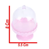 Kutu Cupcake Ayaklı Modeli  Yerli  (12 Adet)  Pembe - 2