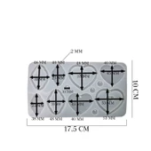SilikonÇoklu Kalp Ve Bulut Modeli Kolye Kalıbı - 2