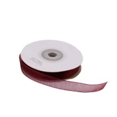 Organze Kurdele 10 MM (22 Metre)  Bordo - 1