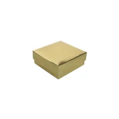 Komple Karton Kutu Düz Renk 6X6X2.5 CM (25 Adet)  Gold - 1