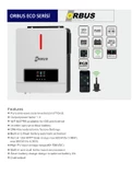ORBUS ECO 1.6KW 12V MPPT Solar İnverter (Off Grid) - 2