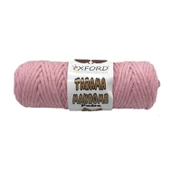 Taranabilir Makrome İpi Taranan Makrame Pamuk İpliği 5 MM 250 GR  Pudra - 1