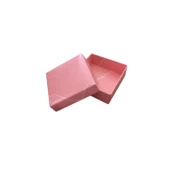 Komple Karton Kutu Mermer Desenli 8X8X3 CM (50 Adet)  Pembe - 1