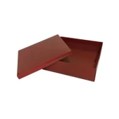 Komple Karton Kutu 35X35X10 CM (10 Adet)  Bordo - 2