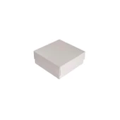 Komple Karton Kutu Düz Renk 8X8X3 CM (25 Adet)  Beyaz - 1