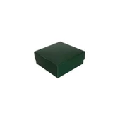 Komple Karton Kutu Düz Renk 7X7X2.2 CM (25 Adet)  Yeşil - 1