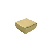 Komple Karton Kutu Düz Renk 9X9X3 CM (25 Adet)  Gold - 1