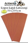 Krapon Kağıdı 50x200 cm 5 Adet Renkli Grapon Kağıdı Okul Sınıf Etkinlik Kreş Okul Öncesi Kırapon Grafon - 8