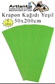 Krapon Kağıdı 50x200 cm 5 Adet Renkli Grapon Kağıdı Okul Sınıf Etkinlik Kreş Okul Öncesi Kırapon Grafon - 6