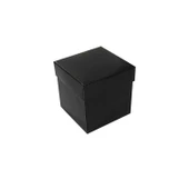 Komple Karton Kutu Düz Renk 7X7X7 CM (25 Adet)  Siyah - 1