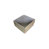 Komple Karton Kutu Düz Renk 10X10x5 CM  (25 Adet)  Gümüş - 1
