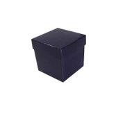 Komple Karton Kutu Düz Renk 7X7X7 CM (25 Adet)  Lacivert - 1