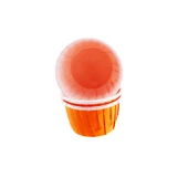 Cupcake Kalıbı Orta Boy Düz Renk  50*39 Mm (50 Adet)  Turuncu - 1