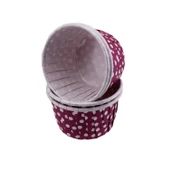 Cupcake Kalıbı Minik Boy 38*30 Mm (50 Adet)  Puantiyeli Mor - 1