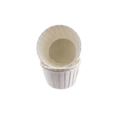 Cupcake Kalıbı Büyük Boy Düz Renk  62*40 Mm (50 Adet)  Beyaz - 1