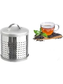 BüyükMetal Çay Demleme Süzgeci 7 cm Kafes Şeklinde Çay Demleme Kutusu Bitki Çayı Demleme Süzgeci - 1