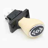 Joystick Kcd4 Anahtar Push Beyaz  İleri Geri Vites Kolu 16A 250V Akülü Çocuk Arabası Elektrikli Araç Oyuncak Switch Makine Motor Asansör Vinç Atv Gokart thumbnail 2