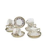 Sudedi Home Art Works Beyaz Gold Desenli Fincan Takımı YX-230140 - 3
