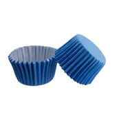 Cupcake Kalıbı Pet Kapsül  Kek Kalıbı 48X34 MM (100 Adet)  Mavi - 1