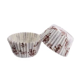 Cupcake Kalıbı Pet Kapsül  Kek Kalıbı 48X34 MM (100 Adet)  Sarmaşık Desenli - 1