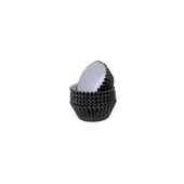 Metalik Folyo Cupcake Kalıbı Muffin Pet Kapsül No:1 (150 Adet)  Siyah - 1