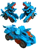Trex Dinazor Figür Araba Sesli Işıklı Pilli Müzikli  Transformers Robot Dinozor 20Cm - 6