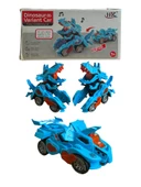 Trex Dinazor Figür Araba Sesli Işıklı Pilli Müzikli  Transformers Robot Dinozor 20Cm - 1