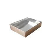 Asetat Kapaklı Karton Kutu 12X15X3 (25 Adet)  Metalik Gümüş - 1