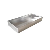 Asetat Kapaklı Karton Kutu 20X10X3 (25 Adet)  Gümüş - 1