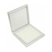 Karton Çikolata Kutusu 9 lu Separatörlü 18X19 CM  Gümüş - 1