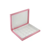 Karton Çikolata Kutusu 24 lü Separatörlü 23.4X31.5 CM  Pembe - 1