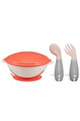 Babyjem Vakumlu Mama Tabağı Ve Açılı Çatal Kaşık Seti - 1