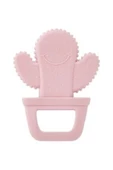 Babyjem 2'li Diş Kaşıma Seti Diş Kaşıyıcı Eldiven Diş Kaşıyıcı Kaktüs Pembe - 2