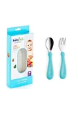 Babyjem Cam Rende + Turkuaz Paslanmaz Çelik Çatal Kaşık Seti thumbnail 1