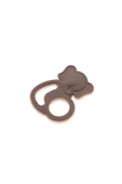 Babyjem Silikon Fil Diş Kaşıyıcı Mocha - Bpa Free - 4
