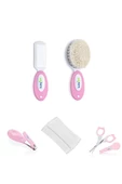 Babyjem Bebek Bakım Seti 4'lü - Fırça Tarak + Tırnak Makası + Çıt Çıt Tırnak Makası + Konak Tarağı - Pembe - 1
