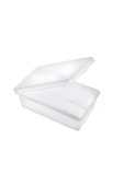 SUPERCUPP Plastik Kendinden Kilitli- Kapaklı Saklama Kabı (Gıdaya Uygun - Hava Almaz) 2 Litre - 5 Adet - 4